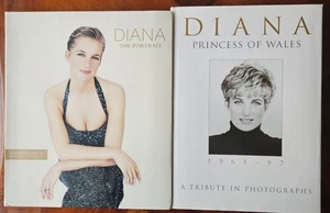 Diana Princess Of Wales Hardcover & The Portrait Anniversary Edition Paperback  - Picture 1 of 16