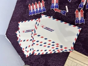 USA AVIATION Antique Lot AIR MAIL LABEL Envelopes &Holder Book Mint Condition VF - Picture 1 of 13