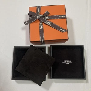 Excellent condition Hermès necklace case empty box storage 11.5 11.5 5.5 mzmr A - Picture 1 of 10