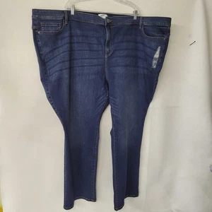 Pantalones de mezclilla Lane Bryant para mujer 38/40 tiro alto flexible cintura mágica bota recta nuevos - Imagen 1 de 12