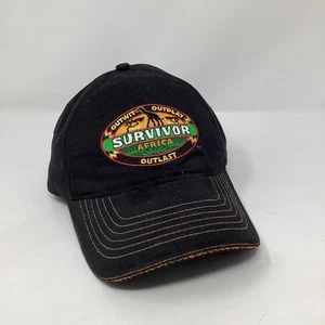 Sombrero de colección Y2k 2001 CBS Survivor programa de televisión Africa Outlast Season 3  - Imagen 1 de 5