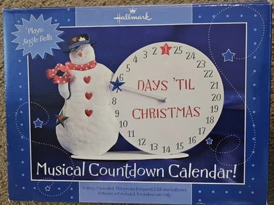 Hallmark * Musical Countdown to Christmas * Snowman * Advent Calendar * New * - Image 1 of 4