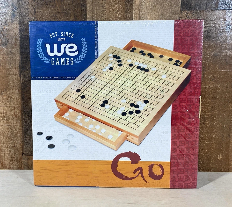 We Games Wood Go Set With Pull out Drawers 12 in Fl1