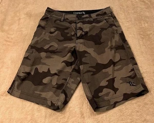 Da Hui Shorts Mens Size 30 Camouflage Camo Green cargo - Picture 1 of 12