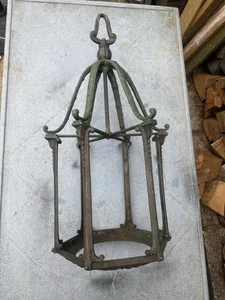 Antike Kirche Bronze Hängelaterne Deckenleuchte - Bild 1 von 9