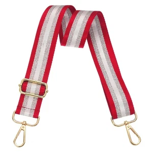 Handtaschengurt breiter Schultergurt verstellbar Crossbody Bag Riemen rot - Bild 1 von 6