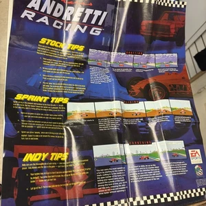 Andretti Racing Poster Only Sega Genesis - Bild 1 von 3