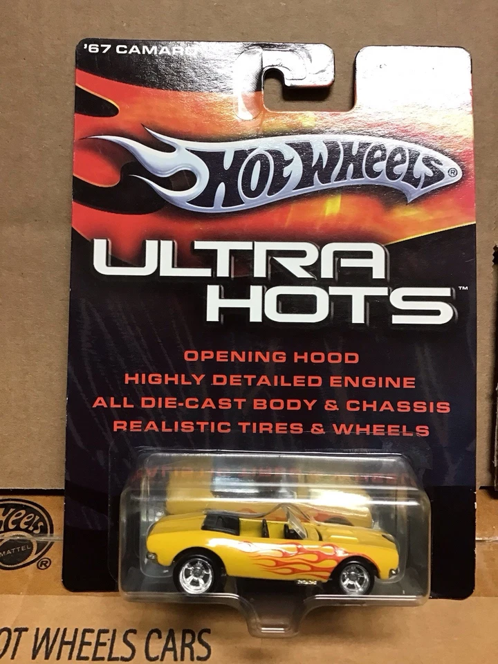 Hot Wheels 1967 Chevy Camaro Convertible Yellow Flamed Ultra Hots ⭐️Fast Ship - Image 1 of 1
