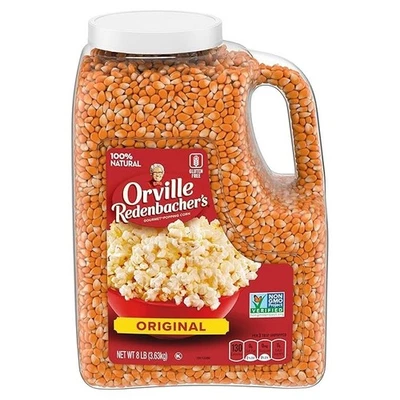 Original Yellow Orville Redenbacher's Gourmet Popcorn Kernels 8 Lb Same Day Ship - Image 1 of 4