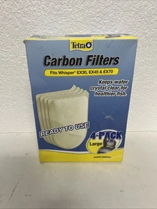 Tetra Carbon Filters Whisper EX30 EX45 EX70 4-Pack 4 Pack Large New - Picture 1 of 6