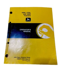 John Deere 4560 4760 4960 Tractors OMAR110568 Operators Manual Book - Picture 1 of 8