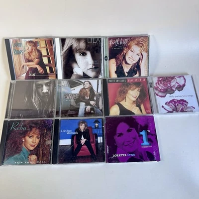 Dolly Parton Reba Faith Hill Sheryl Crow LeAnn Rimes Country CD Lot (10) - Image 1 of 4