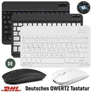 QWERTZ Layout Tastatur Bluetooth Maus Für Xiaomi Pad 5/6/7 Pro Redmi Pad SE 11" - Bild 1 von 55