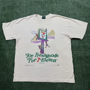 Joe Freshgoods x 7 11 Grafik T-Shirt Herren Gr. L Weiß Kurzarm Streetwear - Bild 1 von 7