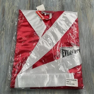 Accappatoio da boxe Supreme Everlast raso con cappuccio rosso taglia large nuovo fondo di magazzino FW17 - Foto 1 di 3