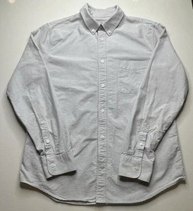 Camisa Everlane Para Hombre Clásica Oxford Abotonada Gris Talla L - Imagen 1 de 7
