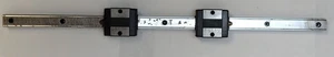 Lote de 2 bloques deslizantes de bolas lineales THK SR15 con riel de 15", 15 pulgadas  - Imagen 1 de 5