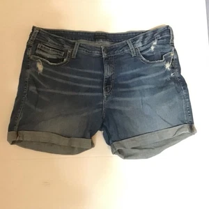 Silver Jeans Co. Jungen Shorts leicht abgenutzt Bündchensaum Y2K Shorts 22 - Bild 1 von 9