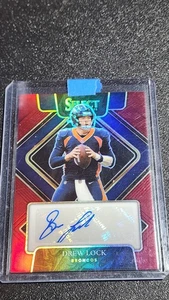 Panini Select 2021 - Signatures Drew Lock #SIP-DLO granate Prizm/75 (AU) - Imagen 1 de 2