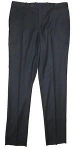 Pantalones de vestir de lana Peter Millar 36 gris carbón 36 sin dobladillo 36 para hombre nuevos sin etiquetas - Imagen 1 de 7
