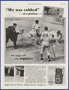 Vintage 1946 ARGUS Argoflex Twin-Lens Camera Photography Ephemera 40's Print Ad - Picture 1 of 1