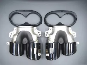 Estilo A45s dos puntas de escape para Mercedes W177 AMG sedán hatchback parachoques 2019+ - Imagen 1 de 2