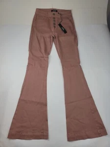 Refuge Womens Jeans Pink Denim Flared Leg Size 0 New With Tags - Picture 1 of 15