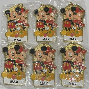 SET BESTEHEND AUS 12 Disneyland personalisierten Schlüsselanhänger Mickey Minnie Pluto für "MAX" - Bild 1 von 4