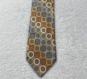MICHAEL KORS Mens Tie 100% Silk Geometric Necktie - Picture 1 of 4
