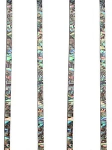 4x Abalone Shell Strip Binding Purfling Width: .24" (6mm) Inlay Guitar Luthier - Picture 1 of 9