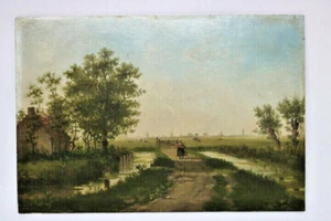 Gemälde Holland auf Holz unleserlich Monogramiert - Bild 1 von 7