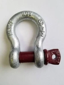 1/2" Shackle Screw Pin Clevis Anchor Shackle Rope Cable Chain D Ring - Picture 1 of 1