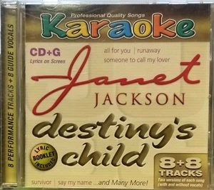 Janet Jackson - Destiny's Child - Rare Karaoke Audio CD - Imagen 1 de 2