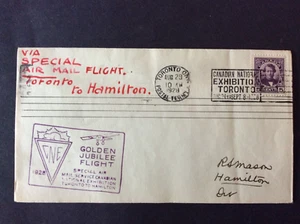 BroadviewStamps Canada Special CNE Jubilee air mail. Toronto - Hamilton. - Picture 1 of 2