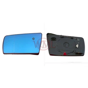 MERCEDES C CLASS 1991->2000 DOOR MIRROR GLASS BLUE ASPHERIC,HEATED&BASE,LEFTSIDE - Picture 1 of 4