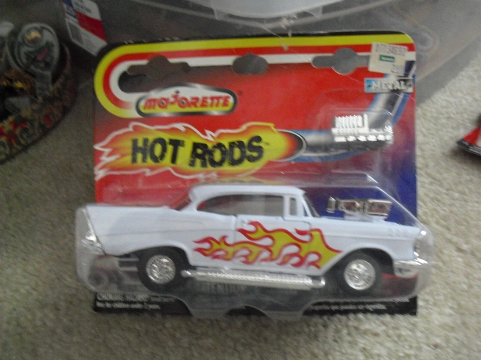 Vintage Majorette 2600 Series 1:32 Scale Chevy Red Flames Hot Rod NIP - Image 1 of 1