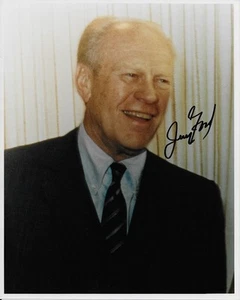 *GERALD FORD*FIRMATO*AUTOGRAFATO*FOTO*PRESIDENTE*8x10*USA*COA* - Foto 1 di 2