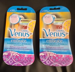 Gillette Venus Embrace & Jetables  Disposable Razors 2 packs - Picture 1 of 2