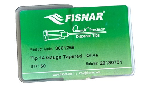 Lot De 50 Embouts De Distribution Coniques Calibre 14 (olive) - Réf. 8001269 - Marque Fisnar - Neuf