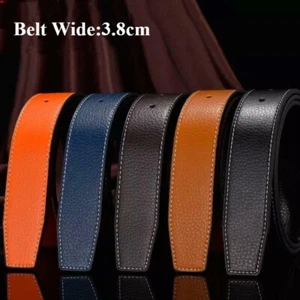 Neu Leder keine Schnalle für H 38 mm Ersatzgürtel Herrenriemen Riemen, - Bild 1 von 21