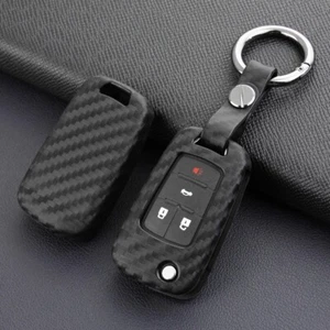 Flip Car Key Cover Case Remote Fob Shell Holder Keychain Bag For Chevy Buick - Bild 1 von 12