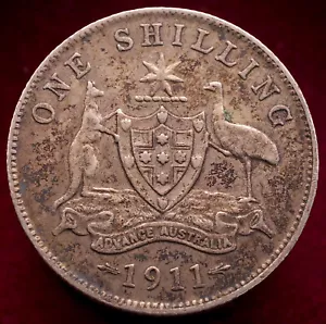Chelín Australia 1911 - plata 0,925 (L0909b) - Imagen 1 de 2