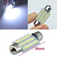 10 Pcs 36MM 27 SMD 3014 White LED Car Dome Interior Light Festoon Bulbs Lamp