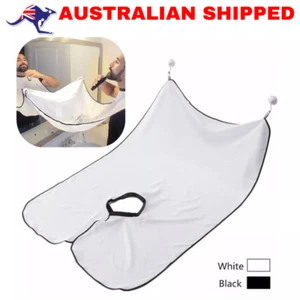 Men Beard Shaving Catcher Apron Cape Bib Facial Hair Whisker Trimming Cape Cloth - Picture 1 of 6