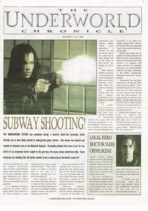 UNDERWORLD CHRONICLE 2003 PROMO NEWSPAPER VAMPIRES VS WEREWOLVES HORROR MOVIE - Picture 1 of 2