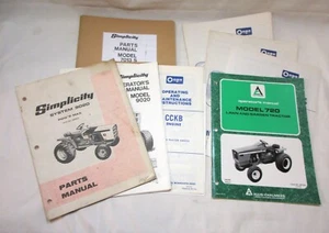 A-C 720 Tractor Man'l, 7013S Parts, Simplicity 9020 Man'l & Parts, Onan CCKB Man - Picture 1 of 28