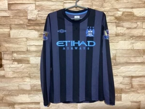 MANCHESTER CITY 2012 2013 THIRD FOOTBALL SHIRT FUSSBALLTRIKOT LANGARM UMBRO - Bild 1 von 9