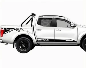 Mud Splash Stripes Graphics Car Sticker For Navara Np300 Trunk Side Door Decals - Picture 1 of 7