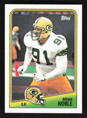 1988 Topps #321 Brian Noble Rookie Green Bay Packers - Image 1 of 2