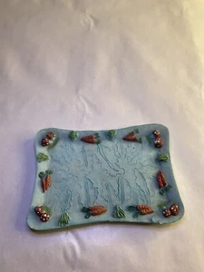 Nobel Ball Small 3.5 Inch Resin Decorative Dinner Tray With Vegetables - Picture 1 of 7
